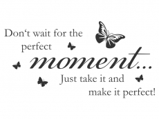 Wandtattoo Dont wait for the perfect moment... Motivansicht