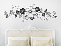 Wandtattoo Blumenschmuck