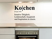 Wandtattoo Definition Kochen