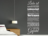 Wandtattoo Spruchband Liebe ist