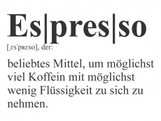 Wandtattoo Definition Espresso Motivansicht