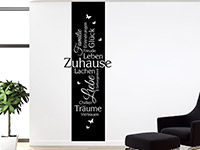 Wandtattoo Wandbanner Zuhause