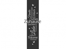 Wandtattoo Wandbanner Zuhause Motivansicht