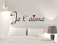 Wandtattoo Je t´aime