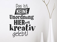 Wandtattoo Kreatives Leben