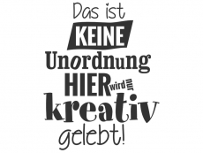 Wandtattoo Kreatives Leben Motivansicht