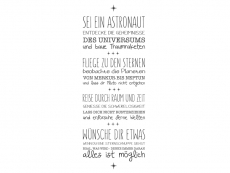 Wandtattoo Astronaut Motivansicht