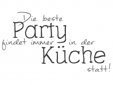 Wandtattoo Die beste Party Motivansicht