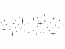 Wandtattoo Funkelnde Sterne Motivansicht
