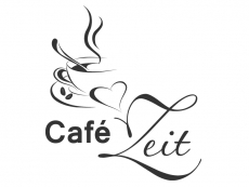 Wandtattoo Café Zeit mit Herz Motivansicht