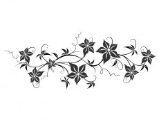 Wandtattoo Blumenornament Motivansicht