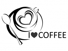 Wandtattoo I Love Coffee Motivansicht