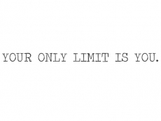 Wandtattoo Your only limit is you Motivansicht