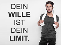 Wandtattoo Dein Wille ist dein Limit