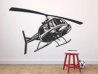 Wandtattoo Helikopter