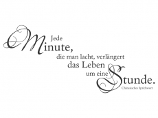 Wandtattoo Jede Minute... Motivansicht