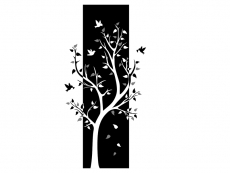 Wandtattoo Wandbanner Baum Motivansicht