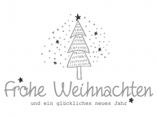 Wandtattoo Handgezeichnetes Frohe Weihnachten Motivansicht