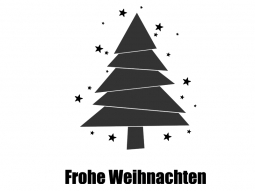 Wandtattoo Moderner Weihnachtsbaum mit Sternen Motivansicht