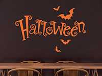 Wandtattoo Halloween Schrift