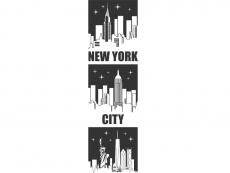 Wandtattoo Wandbanner New York City Motivansicht