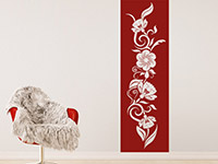 Wandtattoo Wandbanner Blühendes Ornament