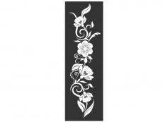 Wandtattoo Wandbanner Blühendes Ornament Motivansicht