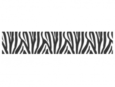 Wandtattoo Bordüre Zebra Motivansicht