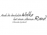 Wandtattoo Auch die dunkelste Wolke... Motivansicht