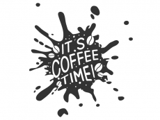 Wandtattoo Its Coffee Time Motivansicht