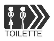 Wandtattoo Toilette Motivansicht