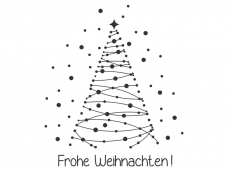 Wandtattoo Weihnachtszauber Baum Motivansicht