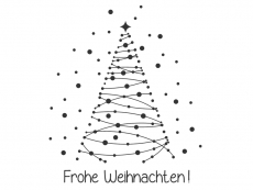 Wandtattoo Weihnachtszauber Baum Motivansicht