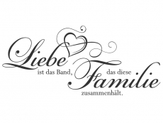 Wandtattoo Band der Familie Motivansicht