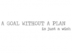 Wandtattoo A goal without a plan Motivansicht