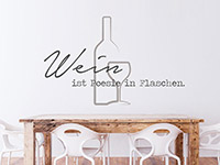 Wandtattoo Wein ist Poesie