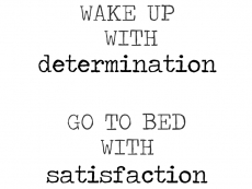 Wandtattoo Wake up with determination Motivansicht