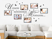 Wandtattoo Fotorahmen Unsere schönsten Momente