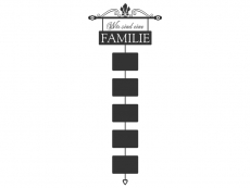 Wandtattoo Fotorahmen Wir sind eine Familie Motivansicht