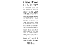 Wandtattoo Liebe Mama Lieber Papa Motivansicht