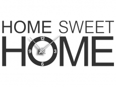 Wandtattoo Uhr Sweet home Motivansicht