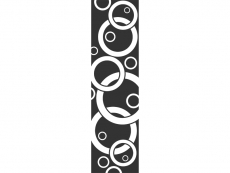 Wandtattoo Wandbanner Design Kreise Motivansicht