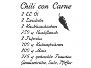 Wandtattoo Chili con Carne Motivansicht