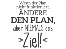 Wandtattoo Wenn der Plan nicht funktioniert... Motivansicht