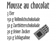 Wandtattoo Mousse au chocolat Motivansicht