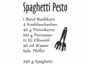 Wandtattoo Spaghetti Pesto Motivansicht