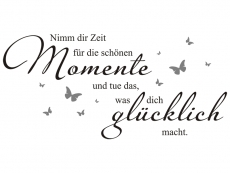 Wandtattoo Zeit für die schönen Momente Motivansicht