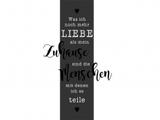 Wandtattoo Wandbanner Was ich noch mehr liebe Motivansicht