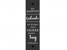 Wandtattoo Wandbanner Ein positiver Gedanke Motivansicht