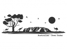 Wandtattoo Australien Landschaft Motivansicht